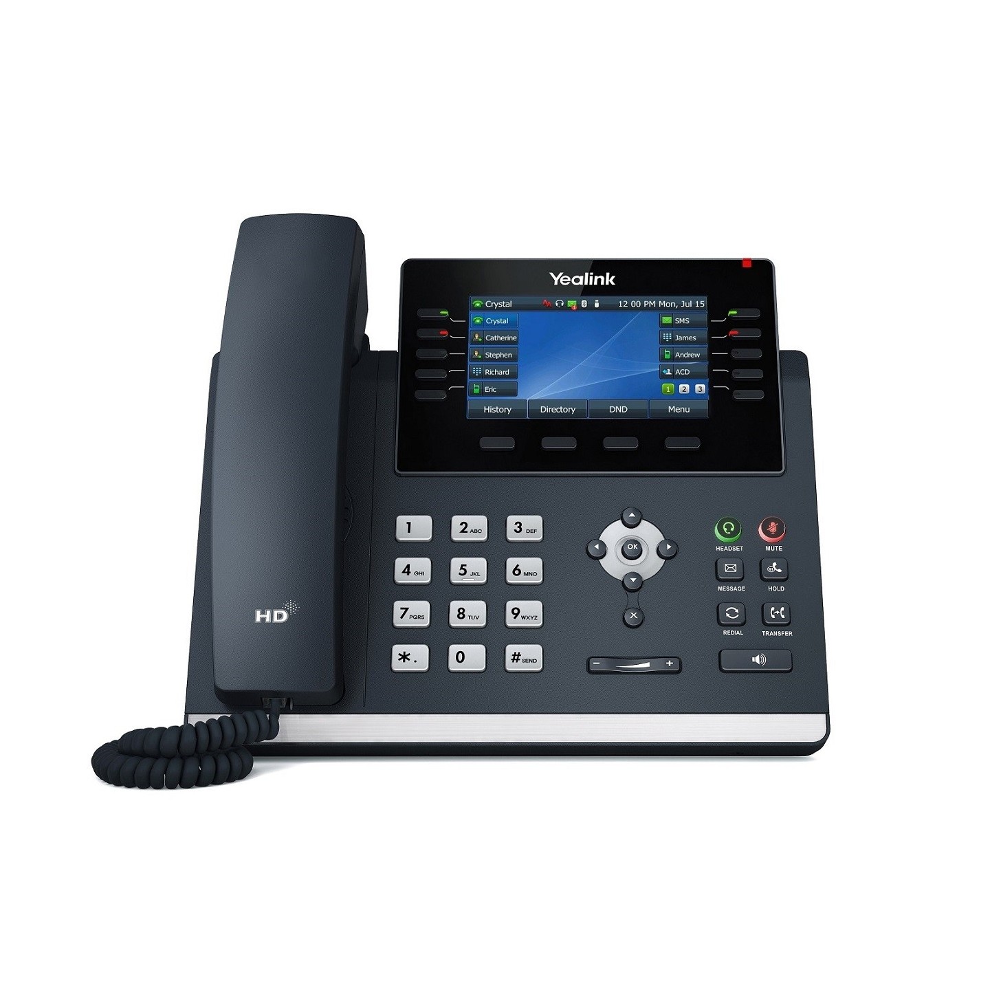 Yealink IP Phone Desktop PoE - T46U - 4.3'' Gigabit, USB, Expansion, Color Screen — Buy in Cyprus with Fast Delivery