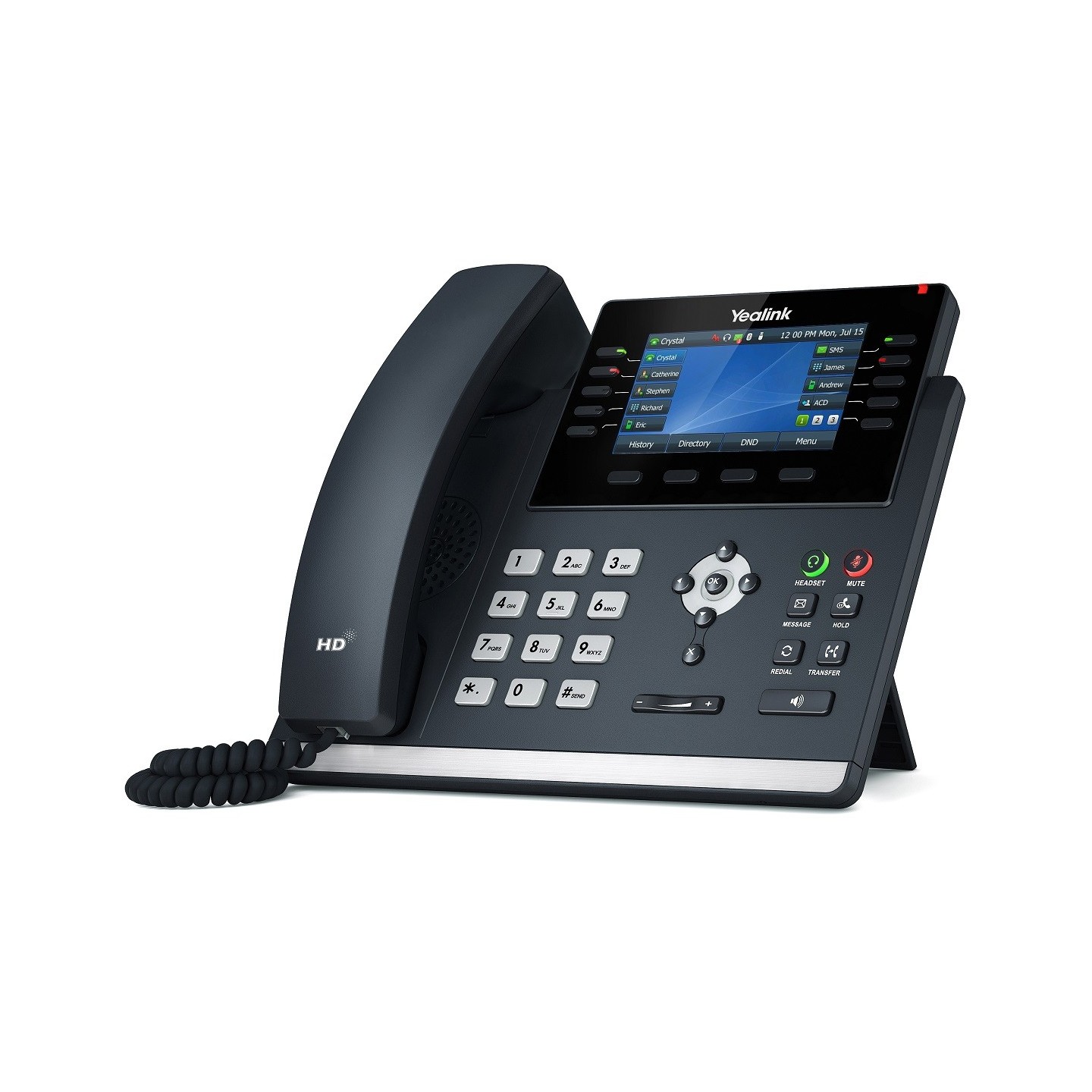 Yealink IP Phone Desktop PoE - T46U - 4.3'' Gigabit, USB, Expansion, Color Screen — Buy in Cyprus with Fast Delivery