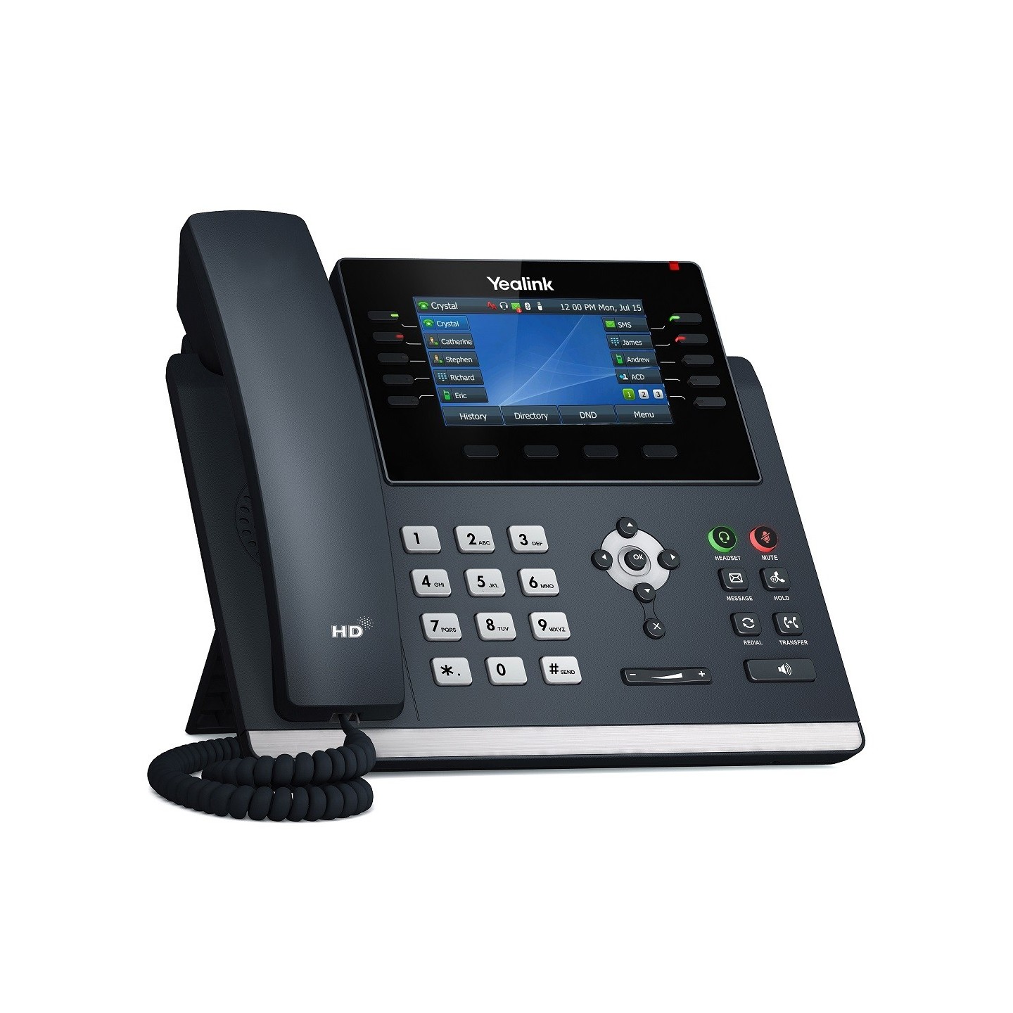 Yealink IP Phone Desktop PoE - T46U - 4.3'' Gigabit, USB, Expansion, Color Screen — Buy in Cyprus with Fast Delivery