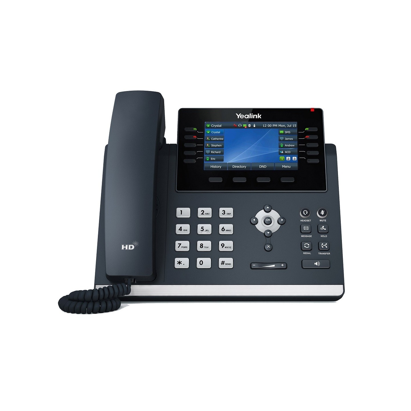 Yealink IP Phone Desktop PoE - T46U - 4.3'' Gigabit, USB, Expansion, Color Screen — Buy in Cyprus with Fast Delivery