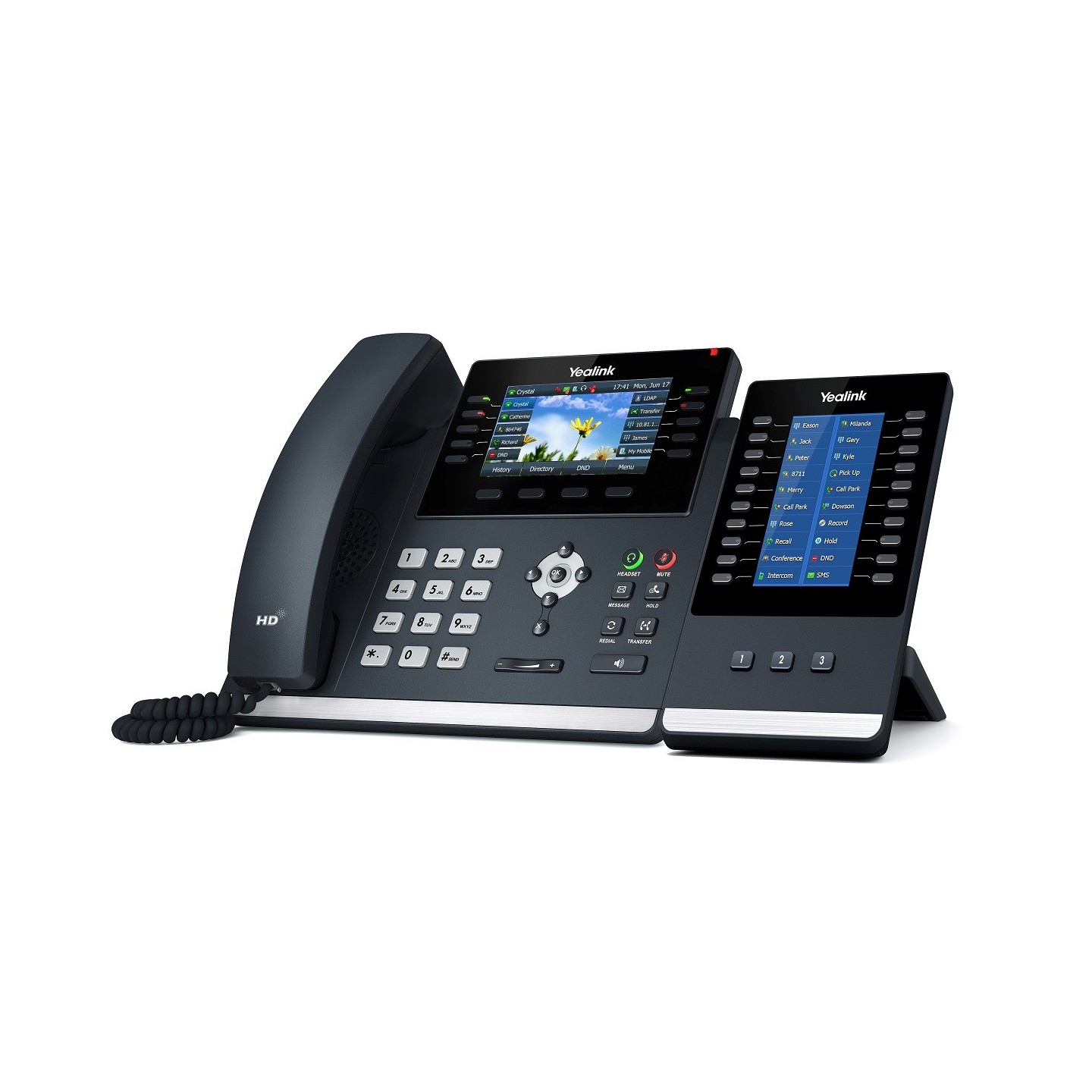 Yealink IP Phone Desktop PoE - T46U - 4.3'' Gigabit, USB, Expansion, Color Screen — Buy in Cyprus with Fast Delivery