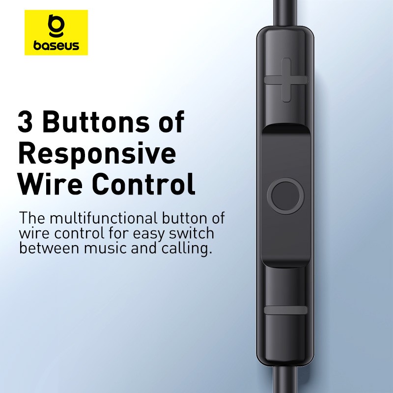 Buy Baseus Earphones - CZ17 - Wired Type C Black in Cyprus, Nicosia, Limassol, Larnaka, Pafos