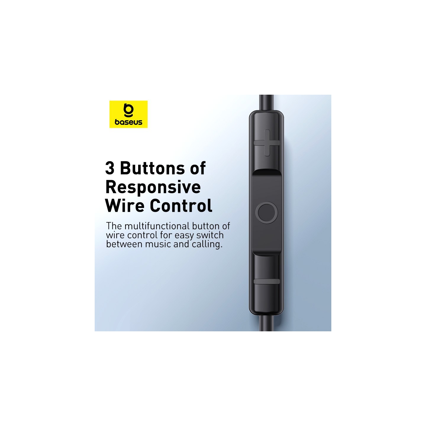 Baseus Earphones - CZ17 - Wired Type C Black — Buy in Cyprus with Fast Delivery