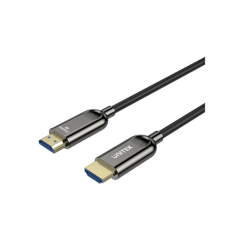Buy Unitek Fiber Optic HDMI Cable - C11085GY-20M - HDMI 2.1, 8K60Hz, 20.0m in Cyprus, Nicosia, Limassol, Larnaka, Pafos