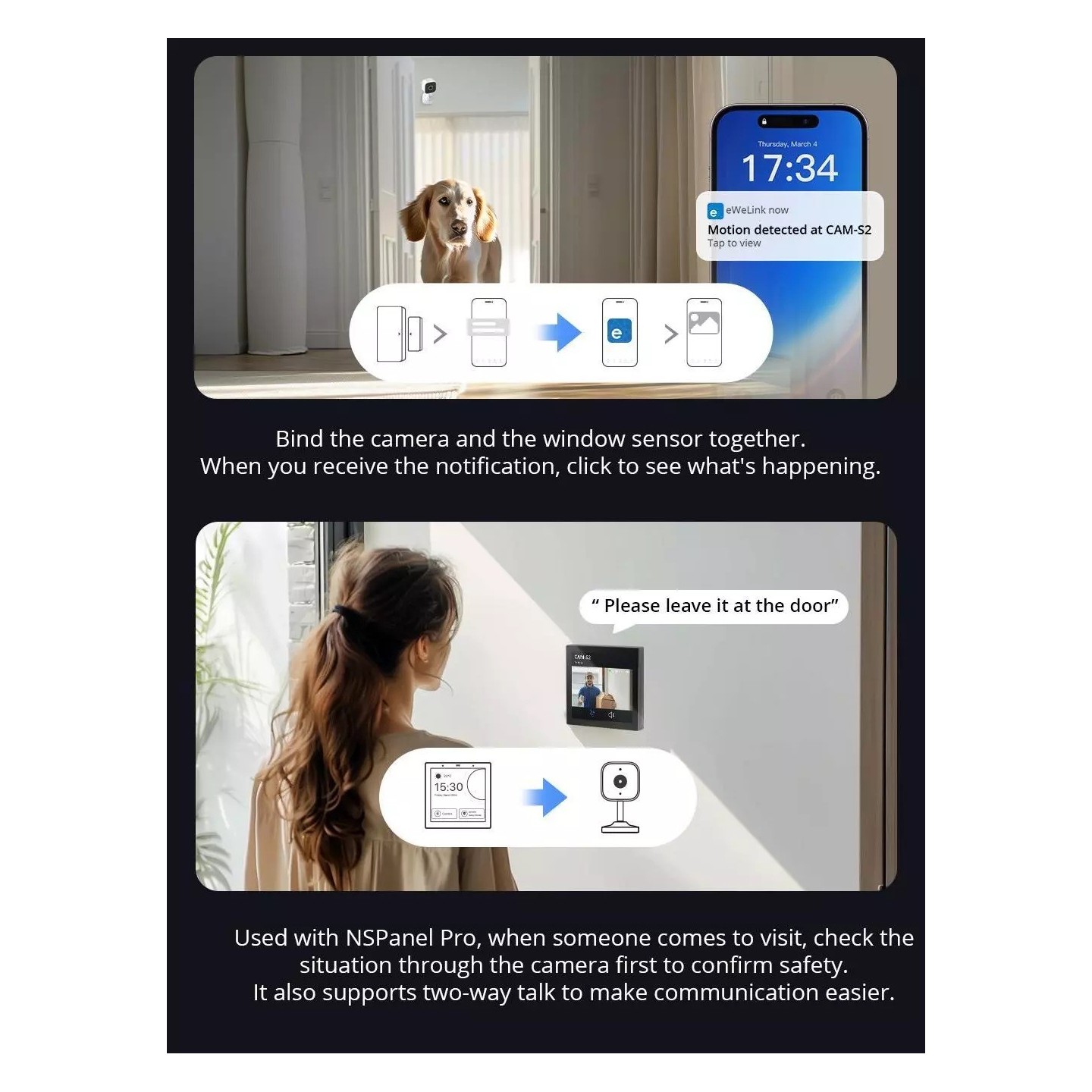 Sonoff Smart WiFi IP Security Camera - CAM-S2 — Buy in Cyprus with Fast Delivery