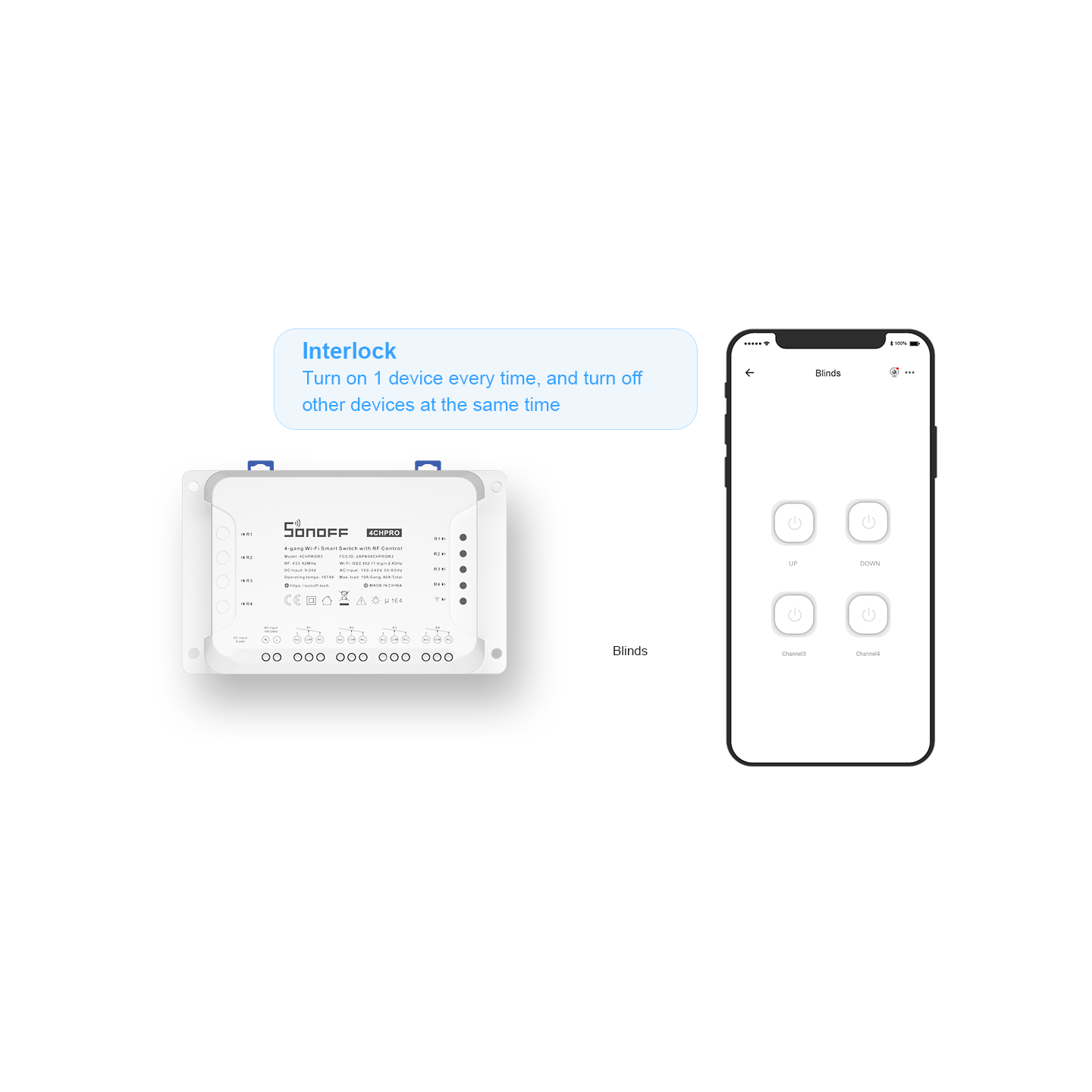 Sonoff WiFi Smart Switch - 4CH Pro R3 - WiFi Smart Switch — Buy in Cyprus with Fast Delivery