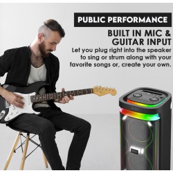 Buy SonicGear Portable Karaoke Speaker - BBX1300 - 2 x 6.5'' BT USB RGB 2x Mics ... in Cyprus, Nicosia, Limassol, Larnaka, Pafos