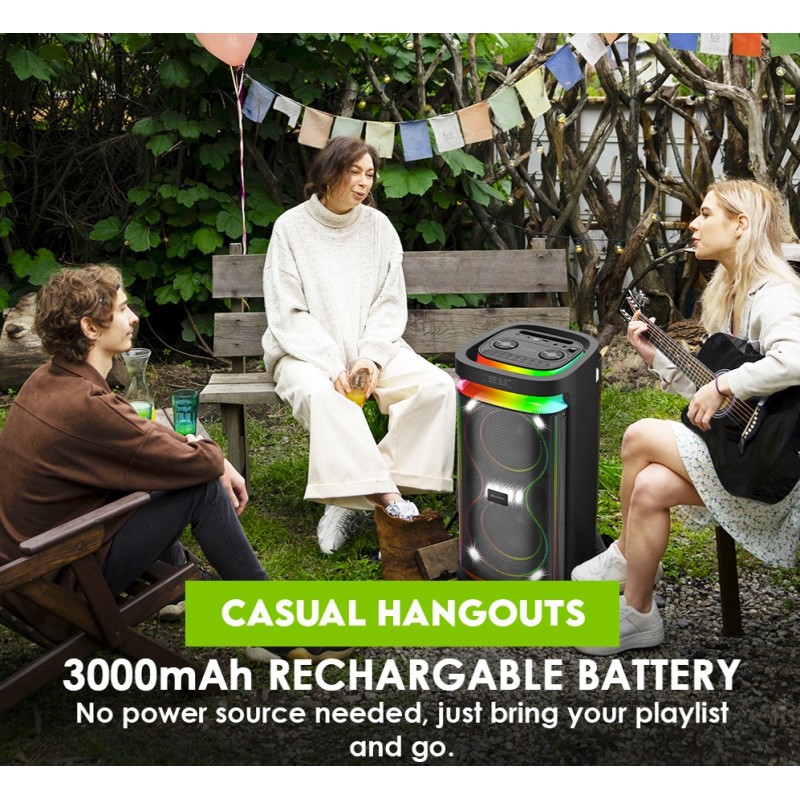 Buy SonicGear Portable Karaoke Speaker - BBX1300 - 2 x 6.5'' BT USB RGB 2x Mics ... in Cyprus, Nicosia, Limassol, Larnaka, Pafos