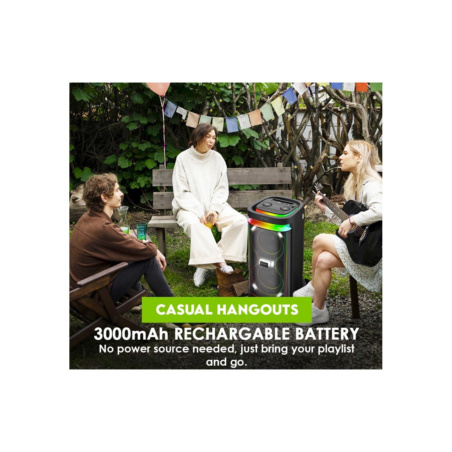 SonicGear Portable Karaoke Speaker - BBX1300 - 2 x 6.5'' BT USB RGB 2x Mics Audiobox — Buy in Cyprus with Fast Delivery