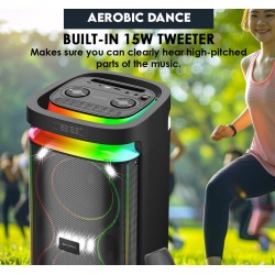 Buy SonicGear Portable Karaoke Speaker - BBX1300 - 2 x 6.5'' BT USB RGB 2x Mics ... in Cyprus, Nicosia, Limassol, Larnaka, Pafos