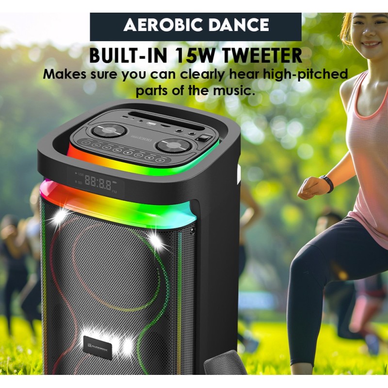 Buy SonicGear Portable Karaoke Speaker - BBX1300 - 2 x 6.5'' BT USB RGB 2x Mics ... in Cyprus, Nicosia, Limassol, Larnaka, Pafos