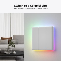 Buy Sonoff Smart Wall Touch Switch - T54C-WiFi - 4-Button White in Cyprus, Nicosia, Limassol, Larnaka, Pafos