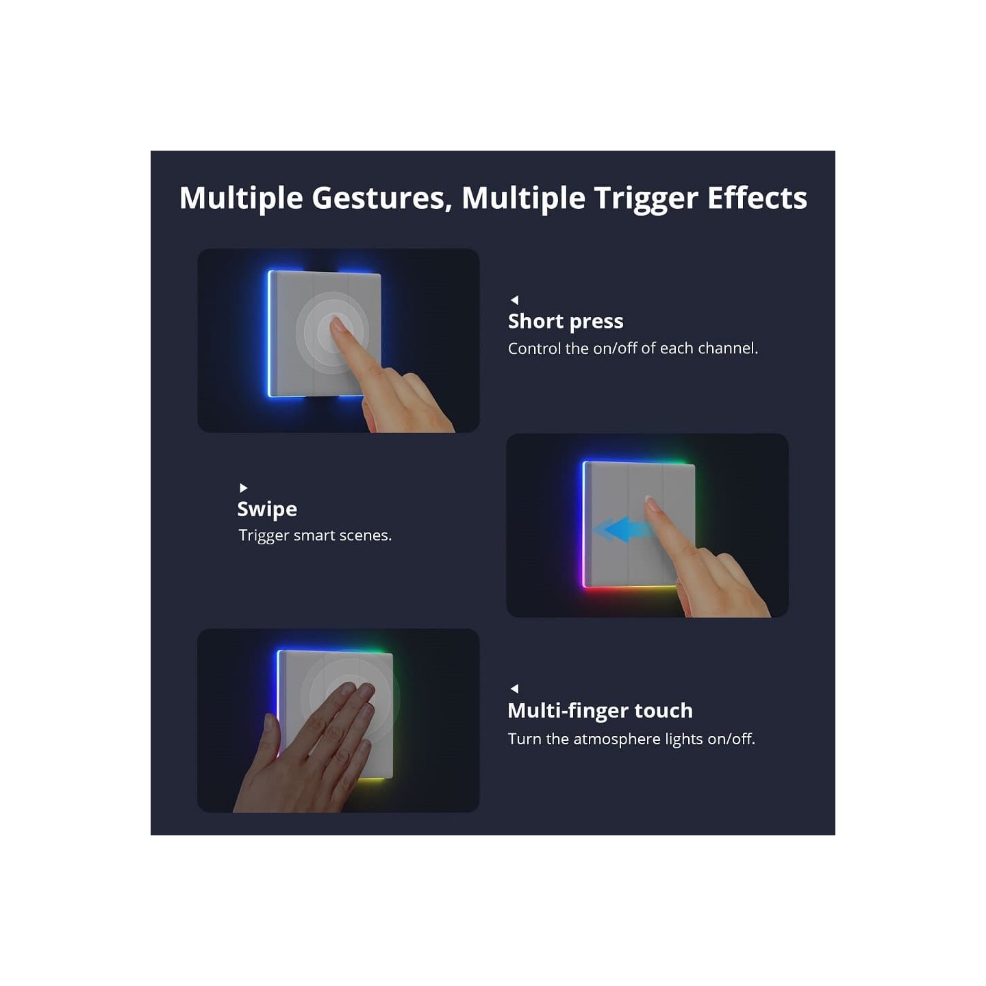 Sonoff Smart Wall Touch Switch - T54C-WiFi - 4-Button White — Buy in Cyprus with Fast Delivery