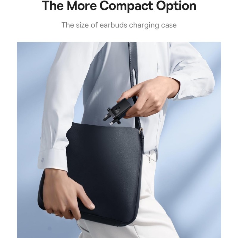 Buy Baseus Charger - GaN5 - Wall 40W USB-Cx2 UK MINI Black in Cyprus, Nicosia, Limassol, Larnaka, Pafos