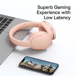 Buy Baseus Encok Wireless Headphone - D02 Pro - Pink in Cyprus, Nicosia, Limassol, Larnaka, Pafos