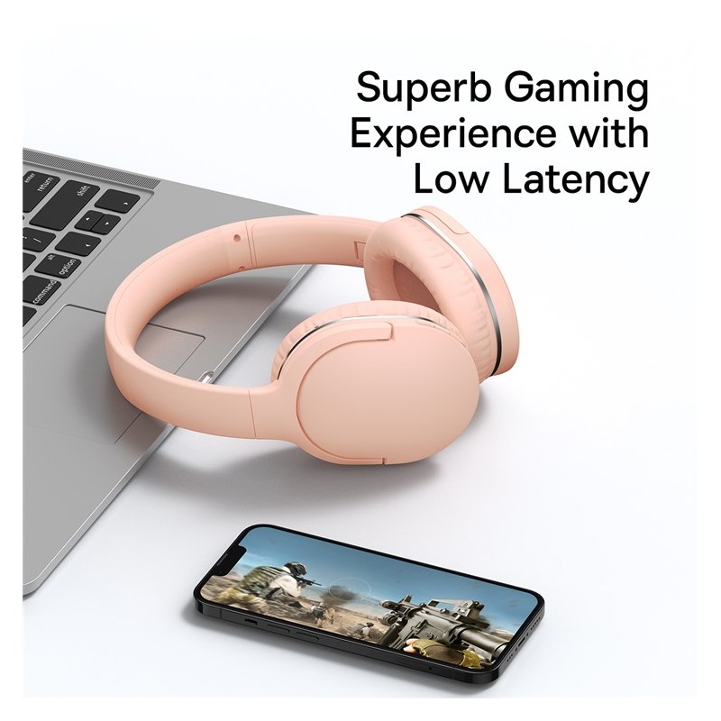 Buy Baseus Encok Wireless Headphone - D02 Pro - Pink in Cyprus, Nicosia, Limassol, Larnaka, Pafos