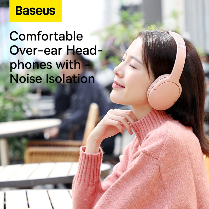 Buy Baseus Encok Wireless Headphone - D02 Pro - Pink in Cyprus, Nicosia, Limassol, Larnaka, Pafos