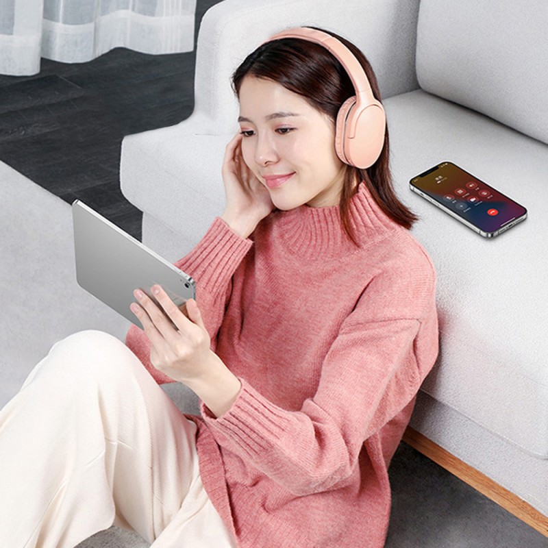 Buy Baseus Encok Wireless Headphone - D02 Pro - Pink in Cyprus, Nicosia, Limassol, Larnaka, Pafos