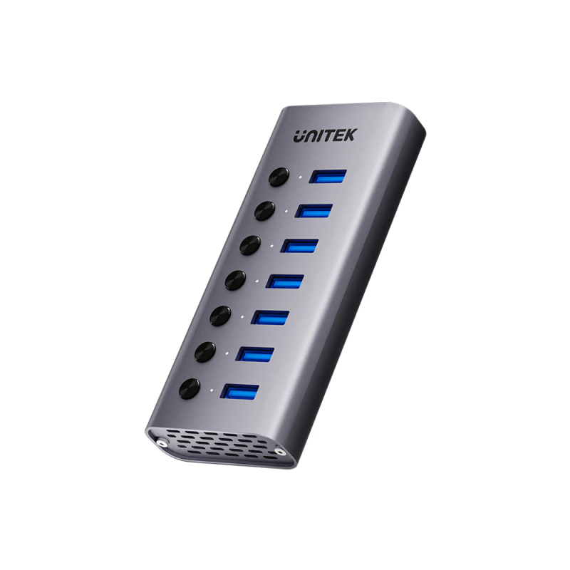 Buy Unitek USB-C Hub - H1314A - 7xUSB-A Power Switch 12V2A in Cyprus, Nicosia, Limassol, Larnaka, Pafos