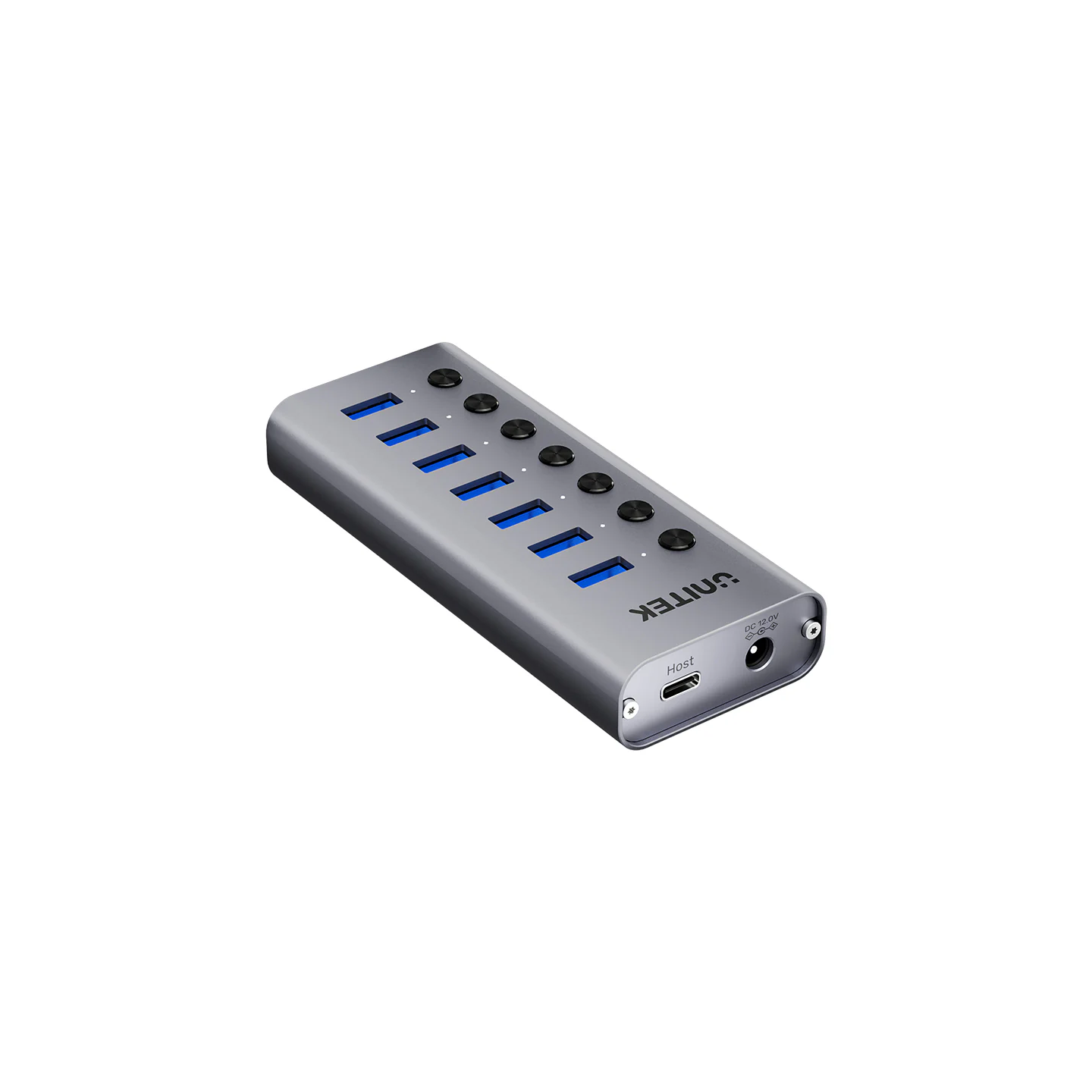 Unitek H1314A 7-Port USB 3.0 Hub w/ Switches & 12V/2A Adapter — Armenius Store Cyprus