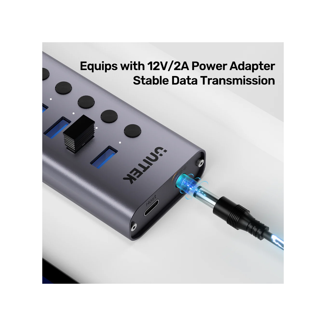 Unitek H1314A USB-C Hub – 7x USB-A 5Gbps | Armenius Store