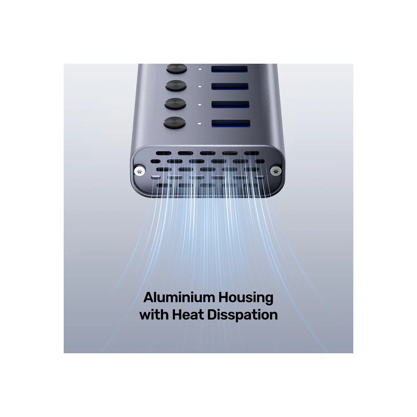 Unitek USB-C Hub - H1314A - 7xUSB-A Power Switch 12V2A — Buy in Cyprus with Fast Delivery