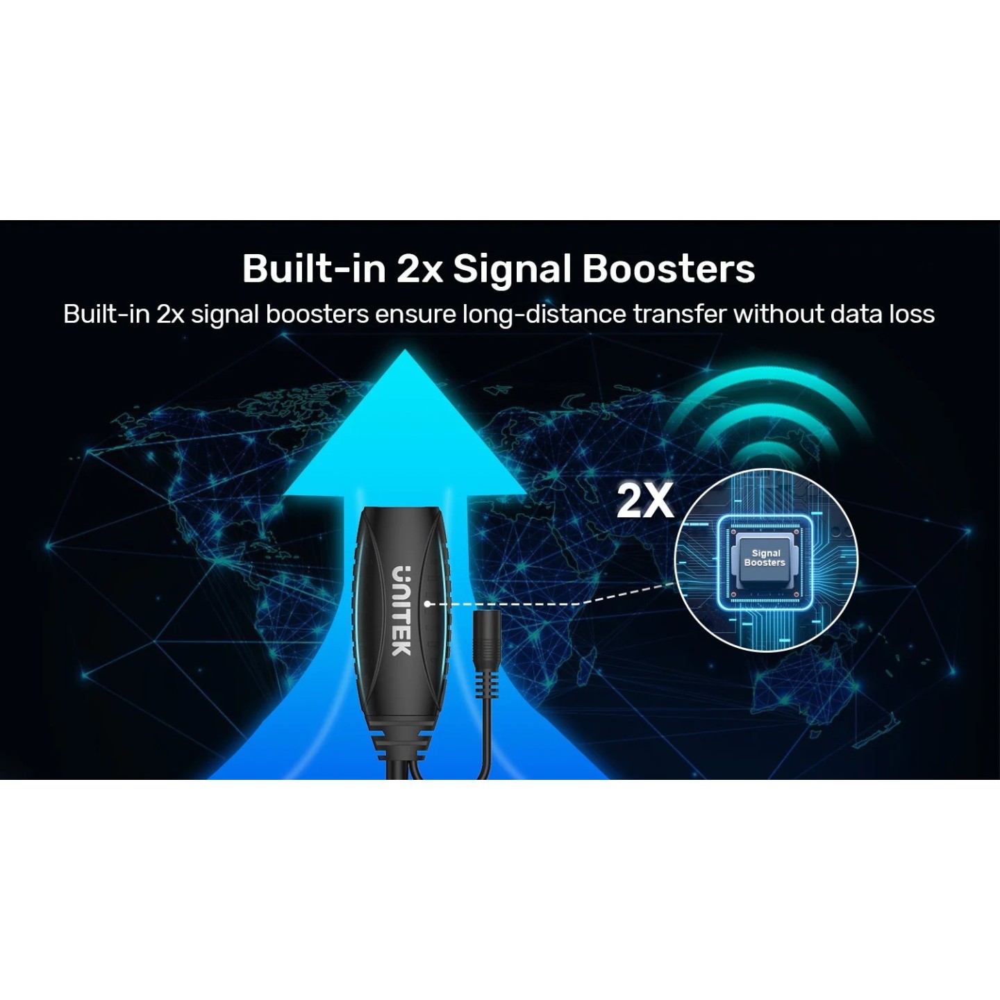 Unitek UCE USB-A 3.0 Active Extension - Y-3003C - USB-A 3.0 Active Extension 15.0m — Buy in Cyprus with Fast Delivery