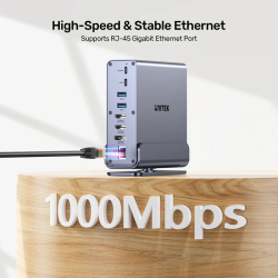 Unitek D1135A 15in1 USB-C Hub Triple 4K Mac M1 Support PD100W — Armenius Store Cyprus