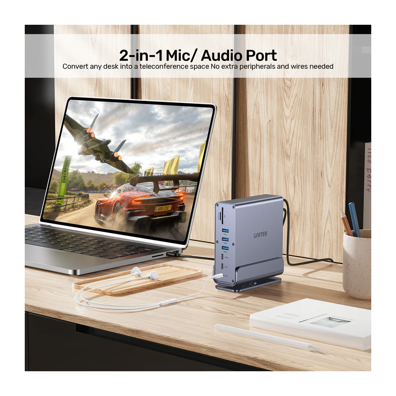 Buy Unitek 15in1 USB-C Hub - D1135A - Supports Macbook M1 Triple 4K Displays PD1... in Cyprus, Nicosia, Limassol, Larnaka, Pafos