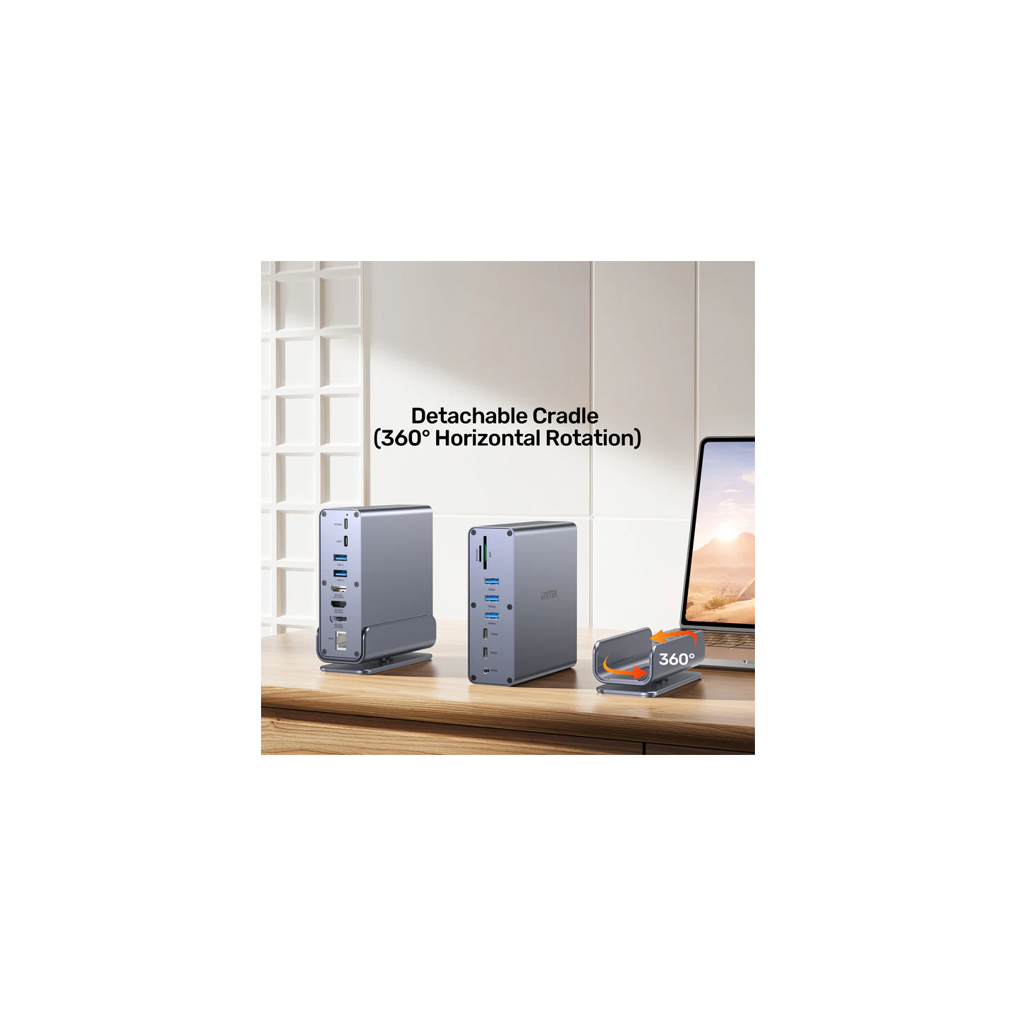 Unitek 15in1 USB-C Hub - D1135A - Supports Macbook M1 Triple 4K Displays PD100W Dual Card Readers