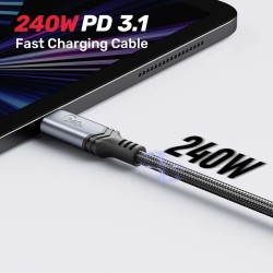 Buy Unitek MC USB-C Cable - C14110GY-2M - PD240W USB3.1 E-Marker 2.0m in Cyprus, Nicosia, Limassol, Larnaka, Pafos