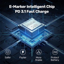 Unitek C14110GY-2M USB-C to C PD240W 2m Cable (Boxed) — Buy in Cyprus with Fast Delivery