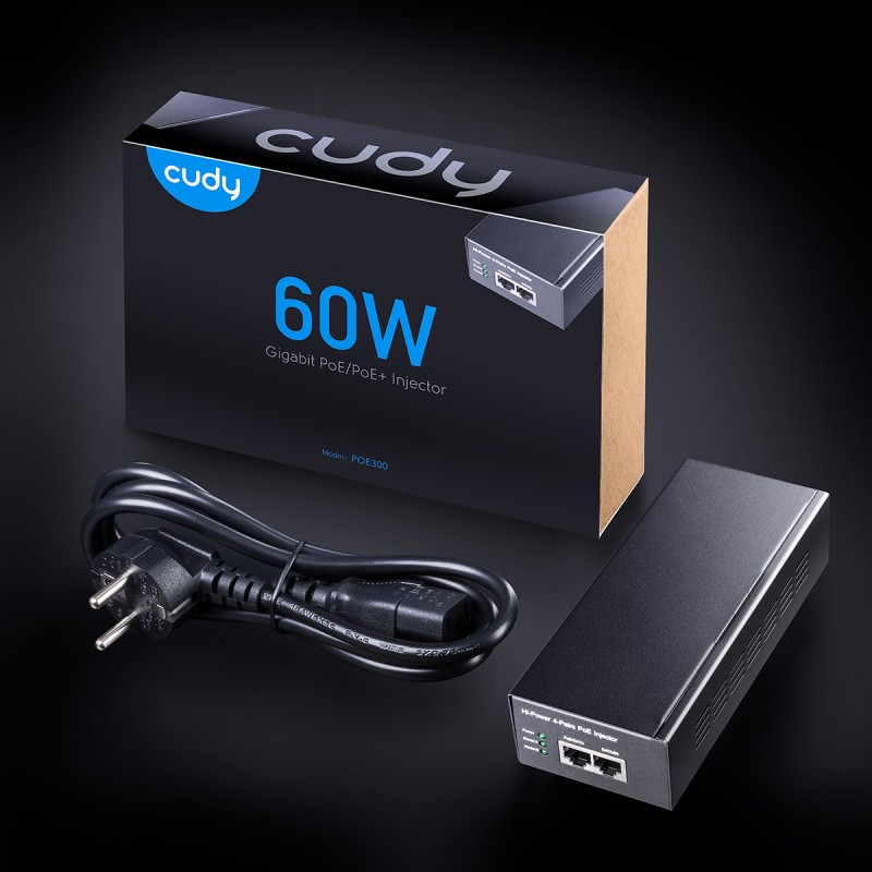 Buy Cudy PoE Adapter Injector Gigabit 802.3bt at 60W - POE300 - Gigabit 802.3bt ... in Cyprus, Nicosia, Limassol, Larnaka, Pafos