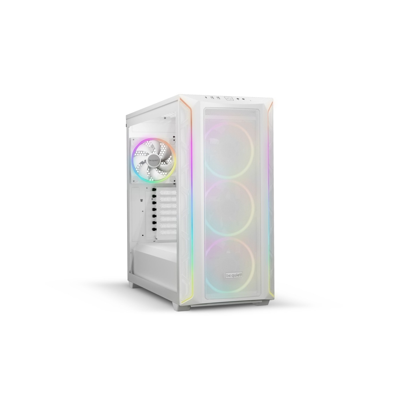 be quiet! Shadow Base 800 FX White Mid Tower Case, Tempered Glass, 4x RGB Fans (Boxed) — Buy in Cyprus with Fast Delivery