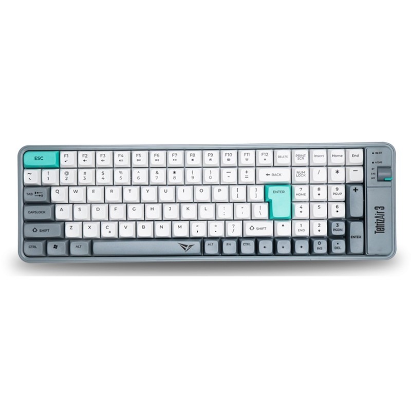 Alcatroz Tetriz Air 3 Wireless Keyboard 2.4G+BT Winter White (Boxed) — Buy in Cyprus with Fast Delivery