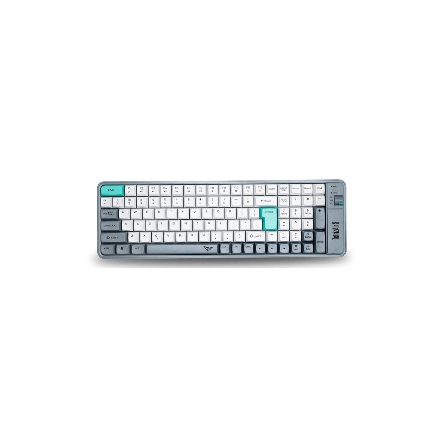 Alcatroz Tetriz Air 3 Wireless Keyboard 2.4G+BT Winter White (Boxed) — Buy in Cyprus with Fast Delivery