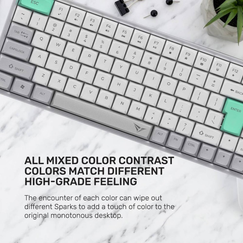 Buy Alcatroz Tetriz - Air 3 - Wireless Keyboard 2.4G+BT Winter White in Cyprus, Nicosia, Limassol, Larnaka, Pafos