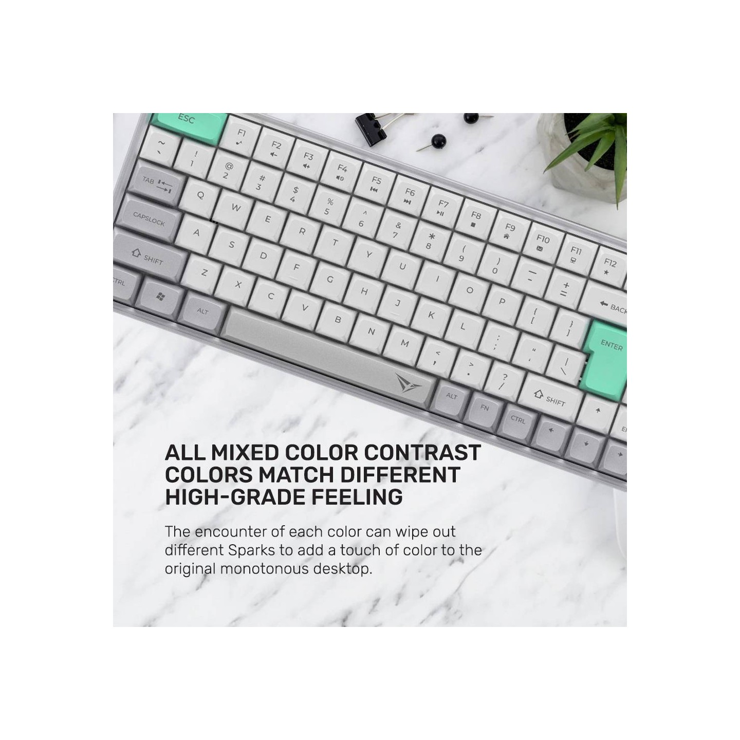 Alcatroz Tetriz Air 3 Wireless Keyboard 2.4G+BT Winter White (Boxed) — Buy in Cyprus with Fast Delivery