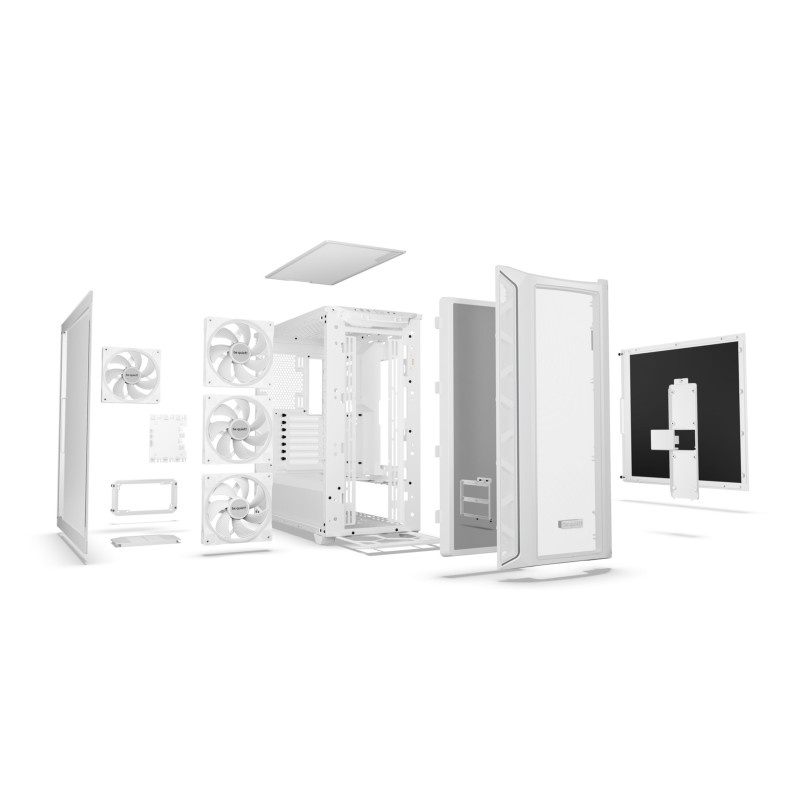 Buy be quiet! Shadow Base 800 FX - White Mid Tower Case, Tempered Glass, RGB Fan... in Cyprus, Nicosia, Limassol, Larnaka, Pafos