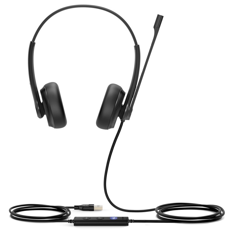 Buy Yealink Headset - UH34 - Wired USB Noise Cancelling USB-A Dual Teams in Cyprus, Nicosia, Limassol, Larnaka, Pafos
