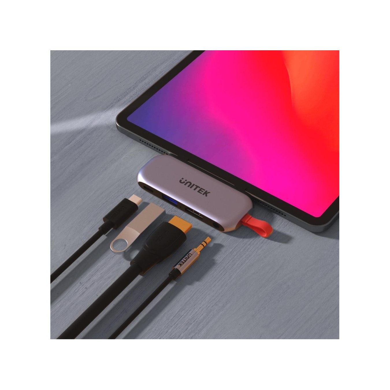 Unitek 4in1 Plugin USB-C Hub - D1070A - iPad Pro-Air — Buy in Cyprus with Fast Delivery