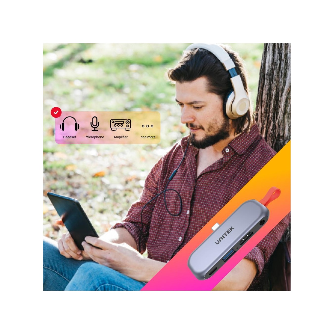 Unitek 4in1 Plugin USB-C Hub - D1070A - iPad Pro-Air — Buy in Cyprus with Fast Delivery