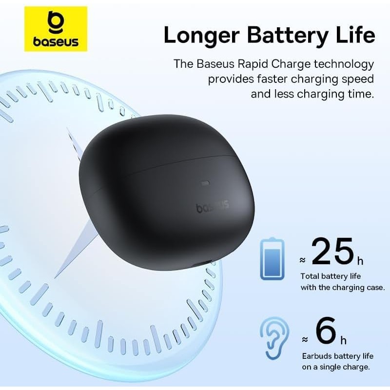 Buy Baseus Headphones Open Ear AirGo - AS01 - Black in Cyprus, Nicosia, Limassol, Larnaka, Pafos