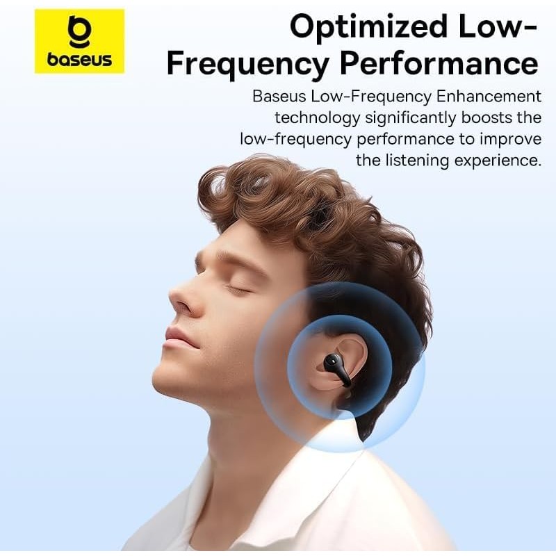 Buy Baseus Headphones Open Ear AirGo - AS01 - Black in Cyprus, Nicosia, Limassol, Larnaka, Pafos