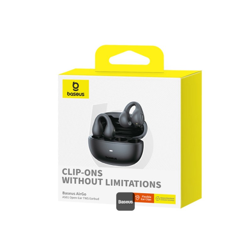 Buy Baseus Headphones Open Ear AirGo - AS01 - Black in Cyprus, Nicosia, Limassol, Larnaka, Pafos