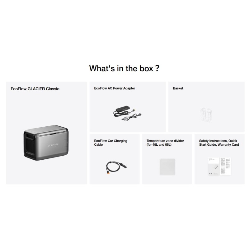 Buy EcoFlow (UK) Portable Solar Fridge (not including battery) - GLACIER 35L - P... in Cyprus, Nicosia, Limassol, Larnaka, Pafos