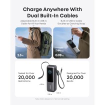 Anker Mobile Powerbank 25000 Prime - 165W Built-In and Retractable Cables — Buy in Cyprus with Fast Delivery