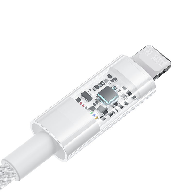Buy Baseus Cable Lightning to USB-C Gem Series - 1.0m - 20W - White in Cyprus, Nicosia, Limassol, Larnaka, Pafos