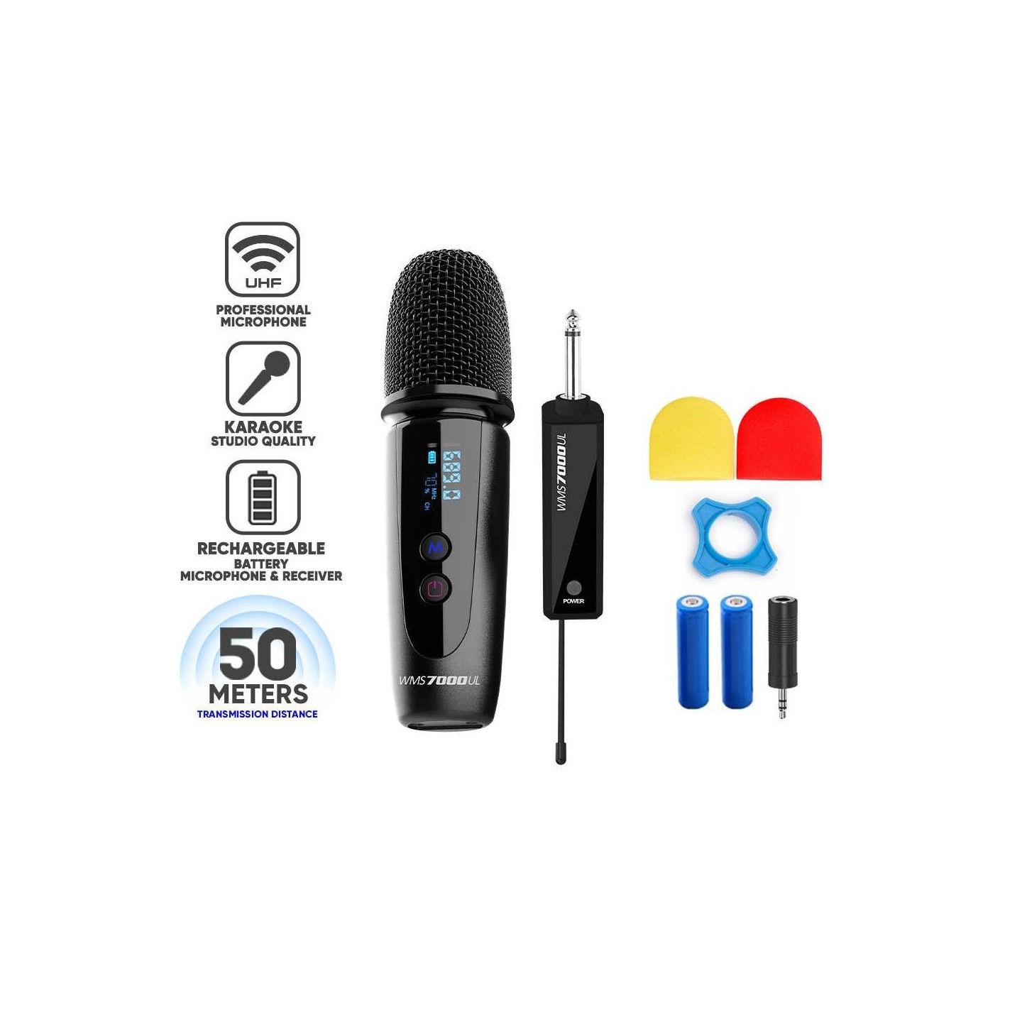 SonicGear Wireless Microphone - WMS 7000 UL - Wireless Microphone with receiver — Buy in Cyprus with Fast Delivery