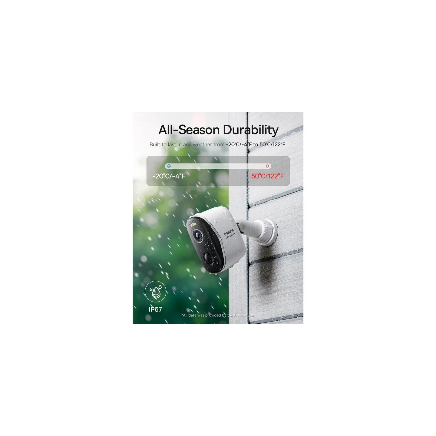 Baseus Security Outdoor Camera - N1 Plus - 2K Full Color White(Add On) — Buy in Cyprus with Fast Delivery